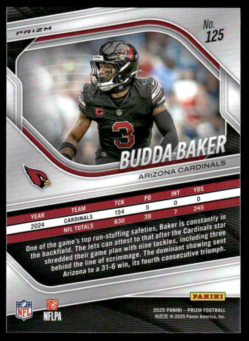 2025 Panini Prizm #125 Budda Baker