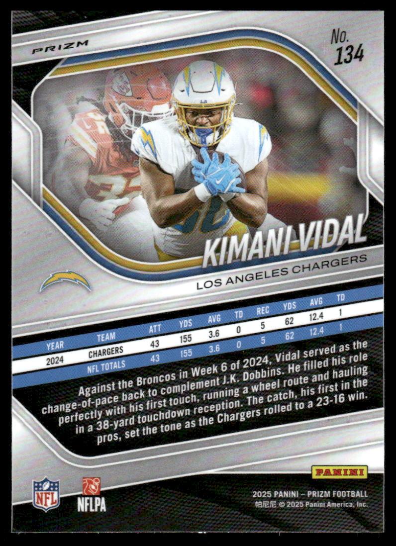 2025 Panini Prizm #134 Kimani Vidal