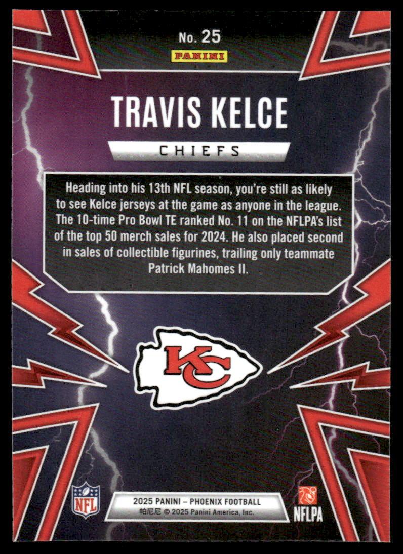 2025 Panini Phoenix #25 Travis Kelce Thunderbirds