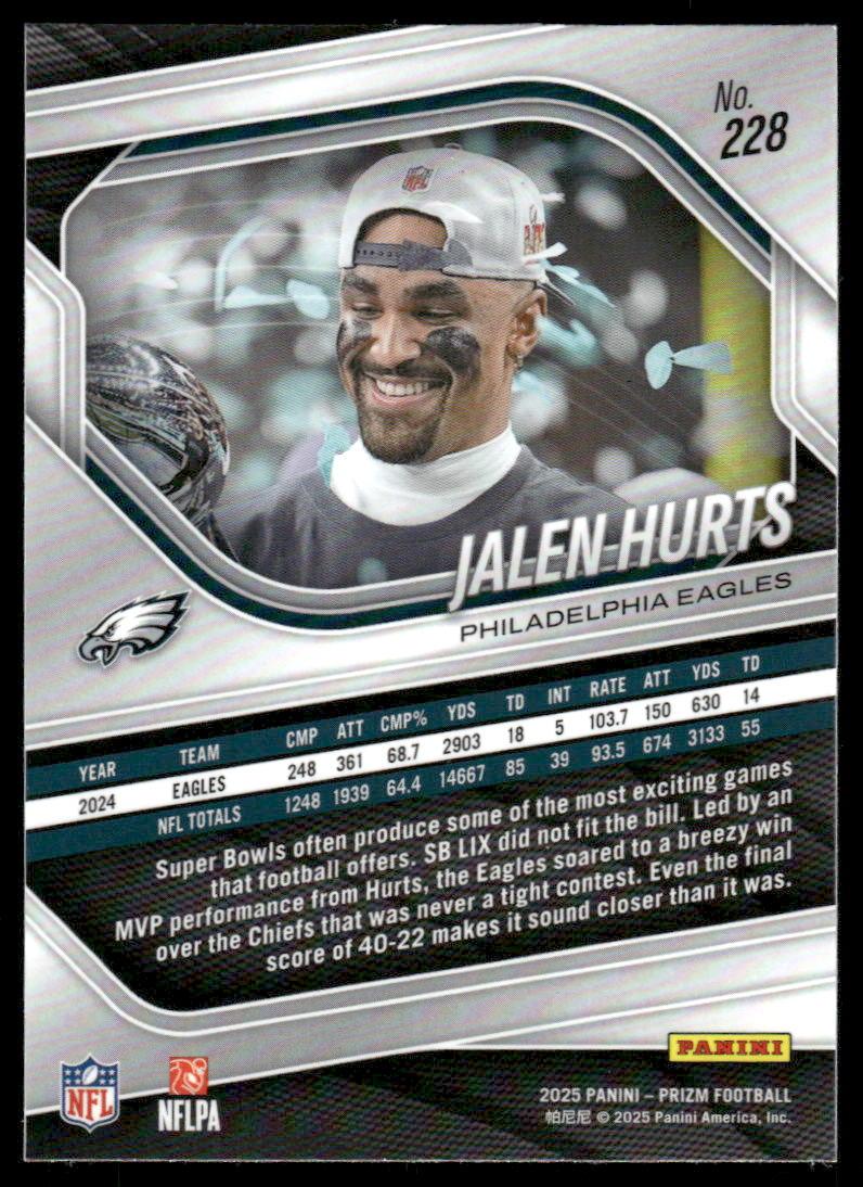 2025 Panini Prizm #228 Jalen Hurts