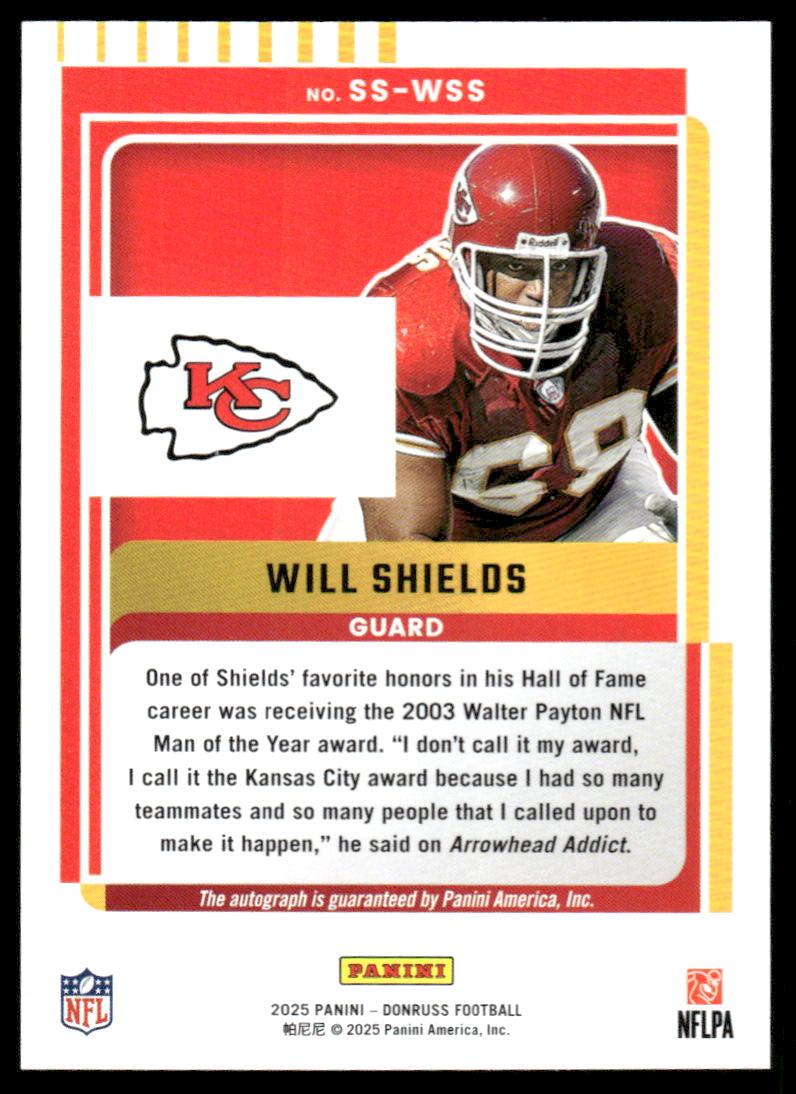 2025 Donruss #SS-WSS Will Shields Signature Series