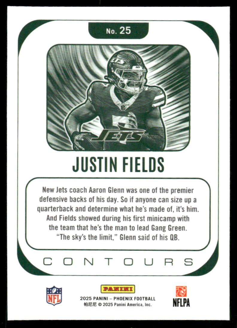 2025 Panini Phoenix #25 Justin Fields Contours