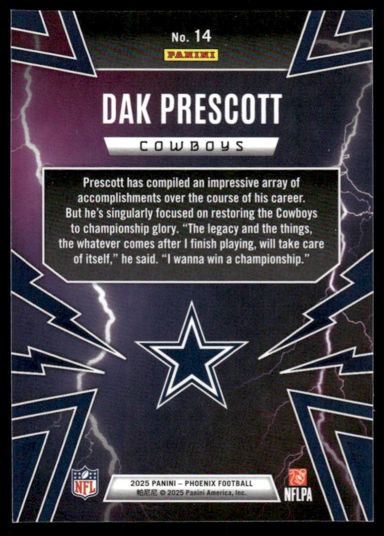 2025 Panini Phoenix #14 Dak Prescott Thunderbirds