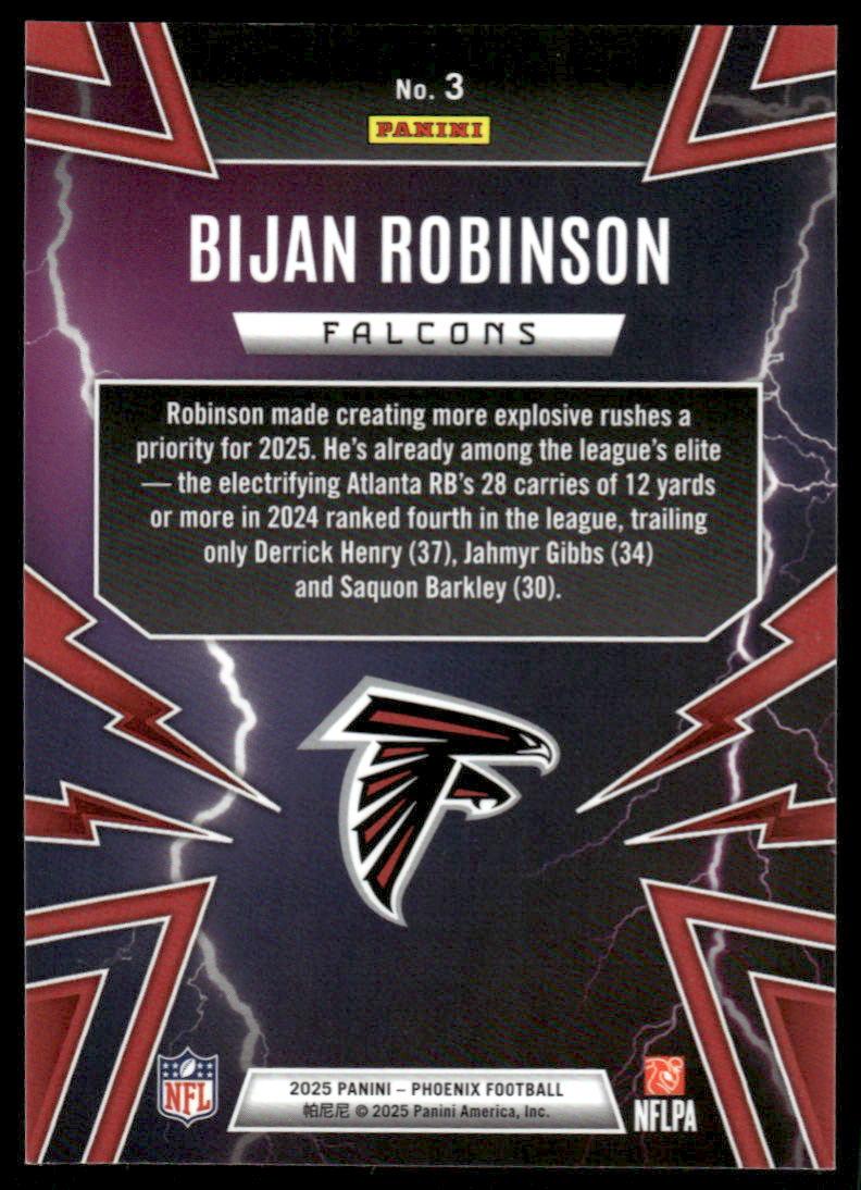 2025 Panini Phoenix #3 Bijan Robinson Thunderbirds