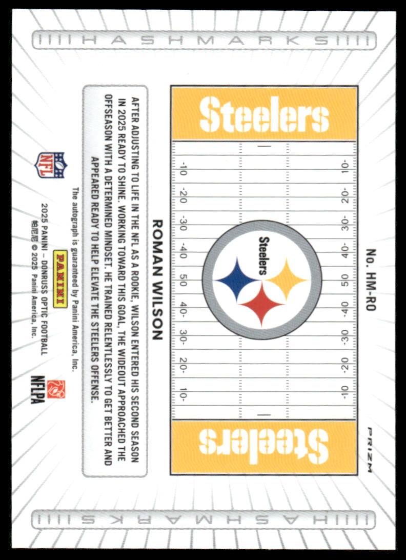 2025 Donruss Optic #HM-RO Roman Wilson Hash Marks