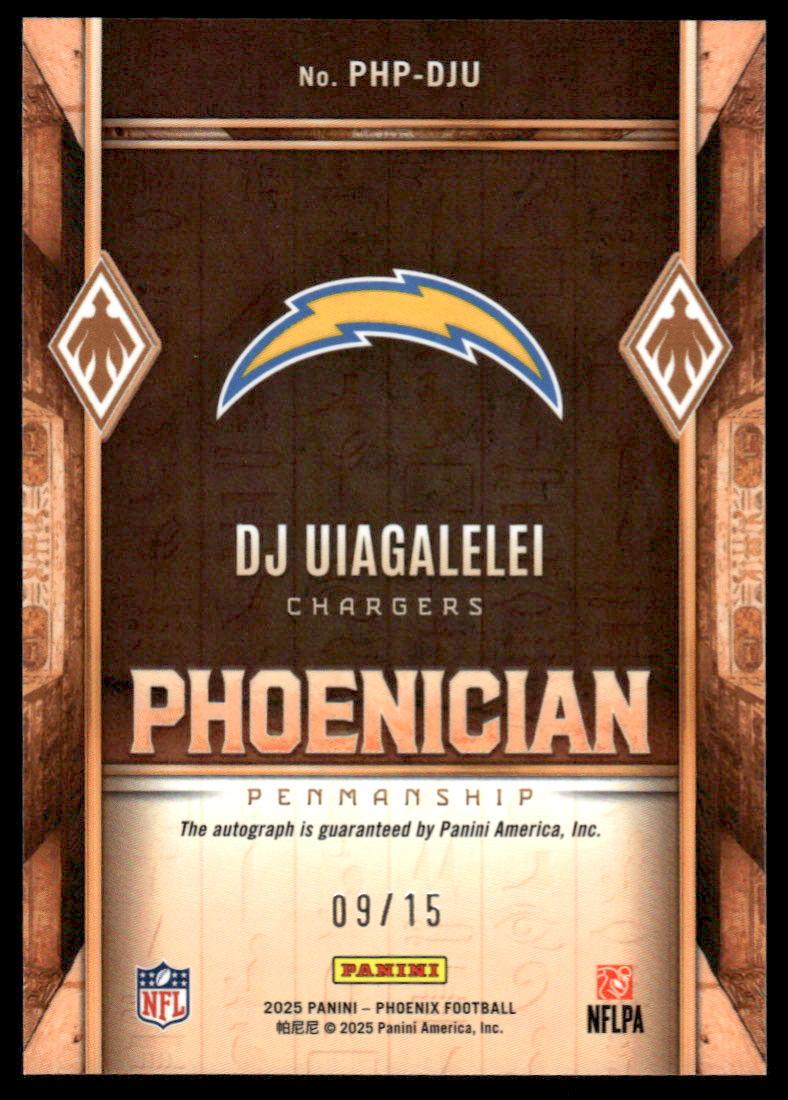 DJ Uiagalelei Phoenician Penmanship Seismic Prizm #/15