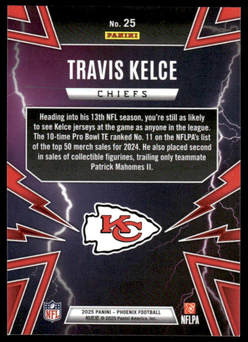 2025 Panini Phoenix #25 Travis Kelce Thunderbirds