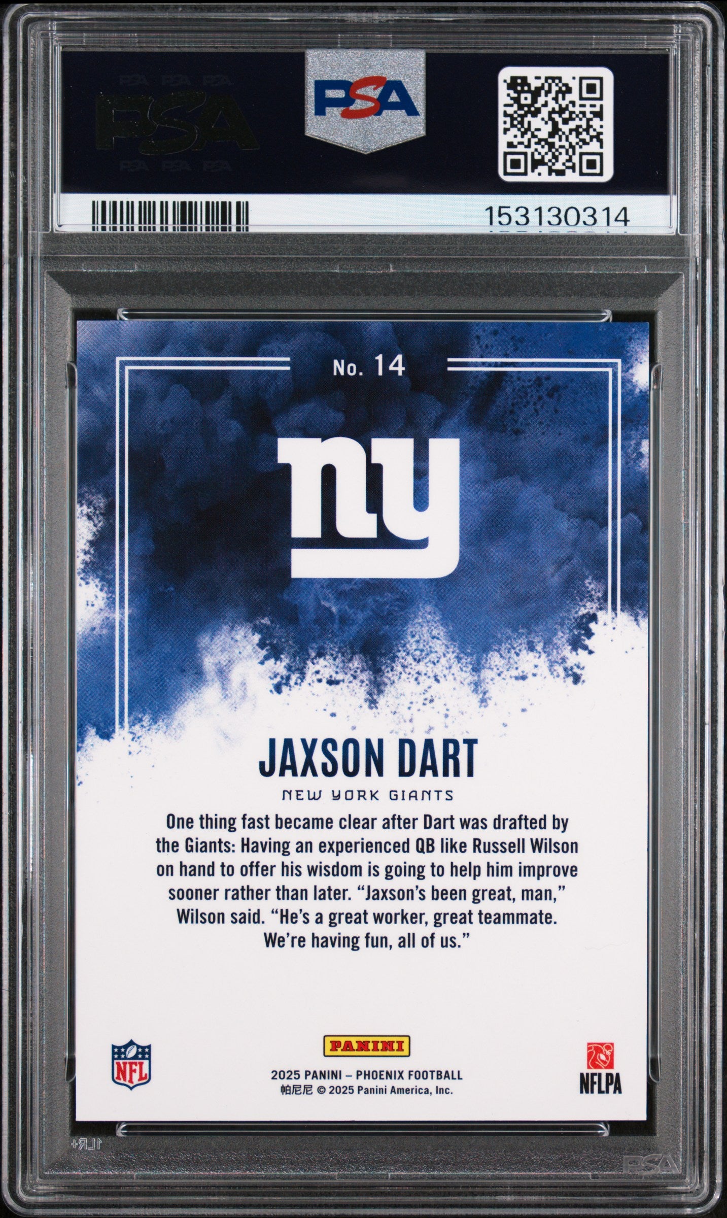Jaxson Dart Color Blast PSA 9