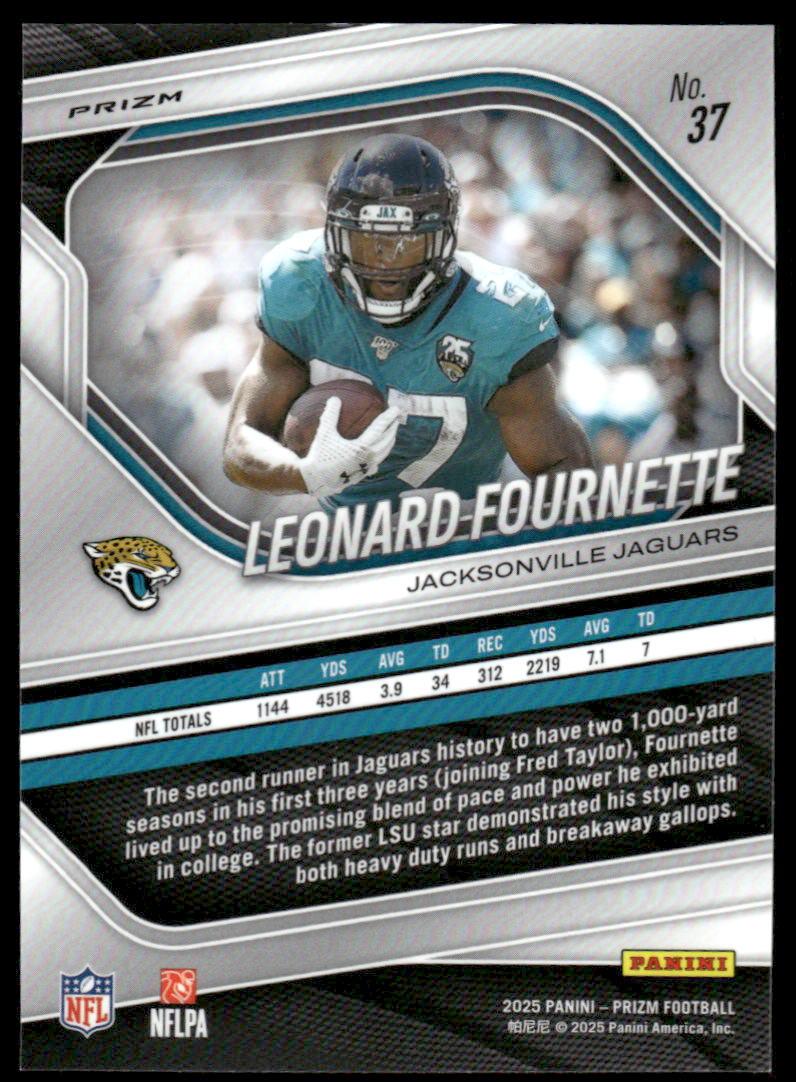 2025 Panini Prizm #37 Leonard Fournette Silver