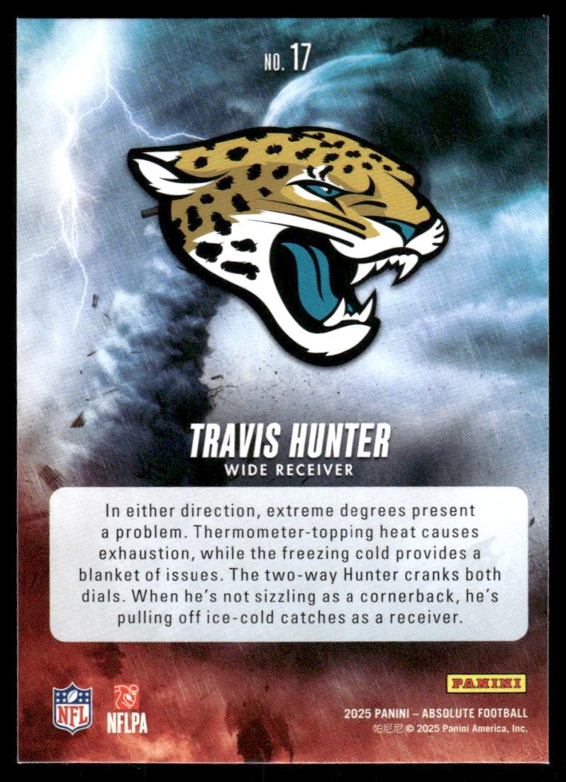 2025 Panini Absolute #17 Travis Hunter By Storm
