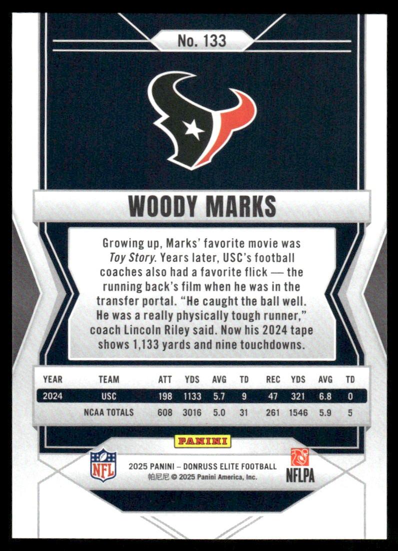 2025 Donruss Elite #133 Woody Marks #/999