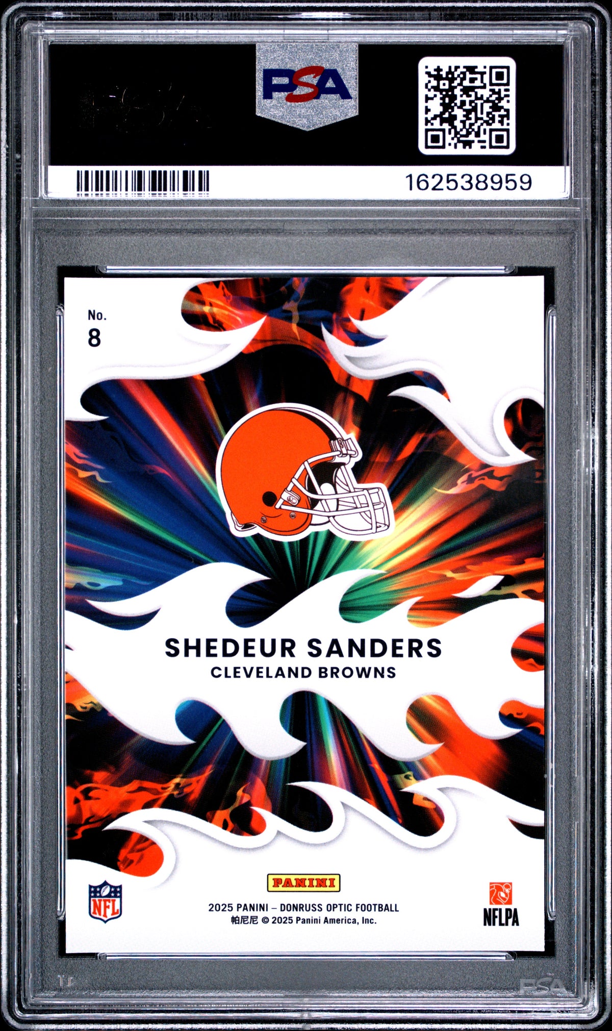 Shedeur Sanders PSA 10 2025 Panini Donruss Optic Light It Up #8
