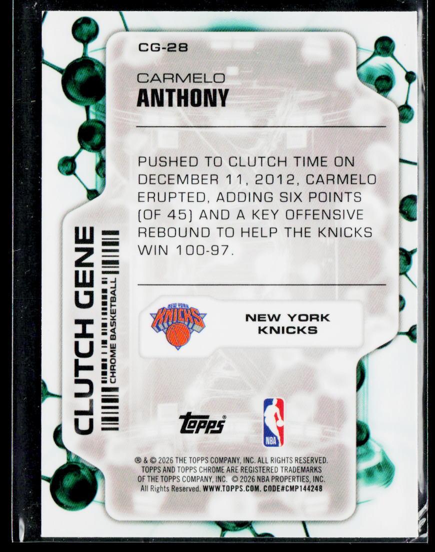 2025-26 Topps Chrome Update #CG-8 Kawhi Leonard Clutch Gene