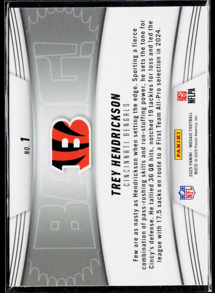 2025 Panini Mosaic #1 Trey Hendrickson Bang!