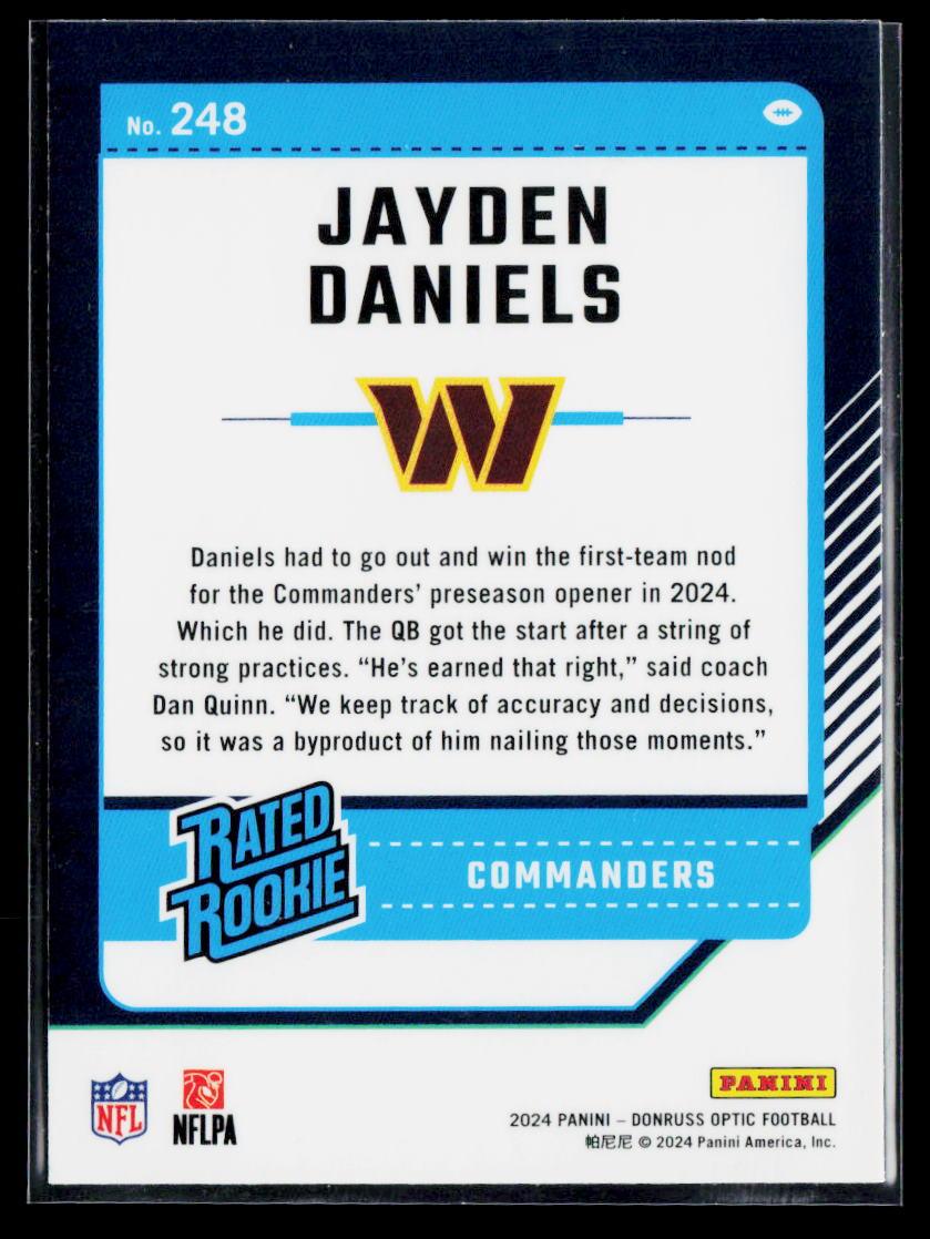 2024 Donruss Optic #248 Jayden Daniels