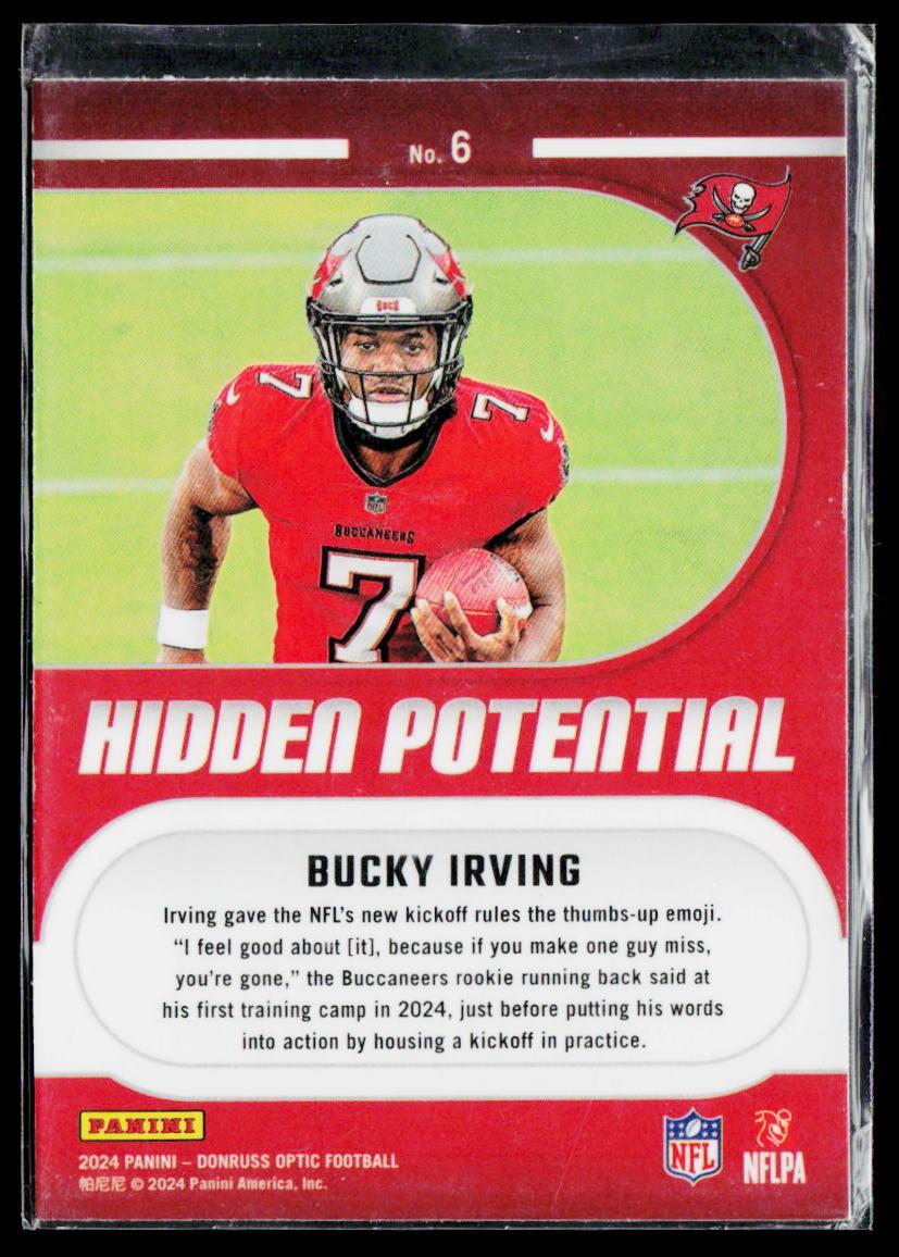 2024 Donruss Optic #6 Bucky Irving Hidden Potential