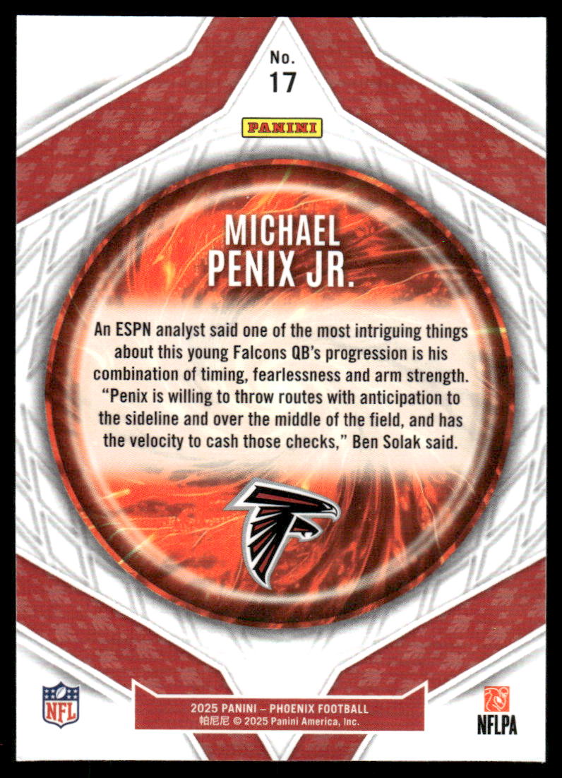 2025 Panini Phoenix #17 Michael Penix Jr. Paragon