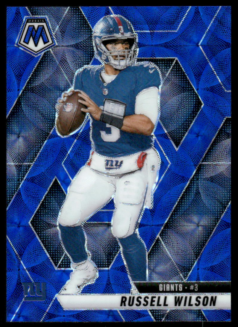 2025 Panini Mosaic #14 Russell Wilson Blue Scope