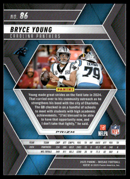 2025 Panini Mosaic #86 Bryce Young Mosaic