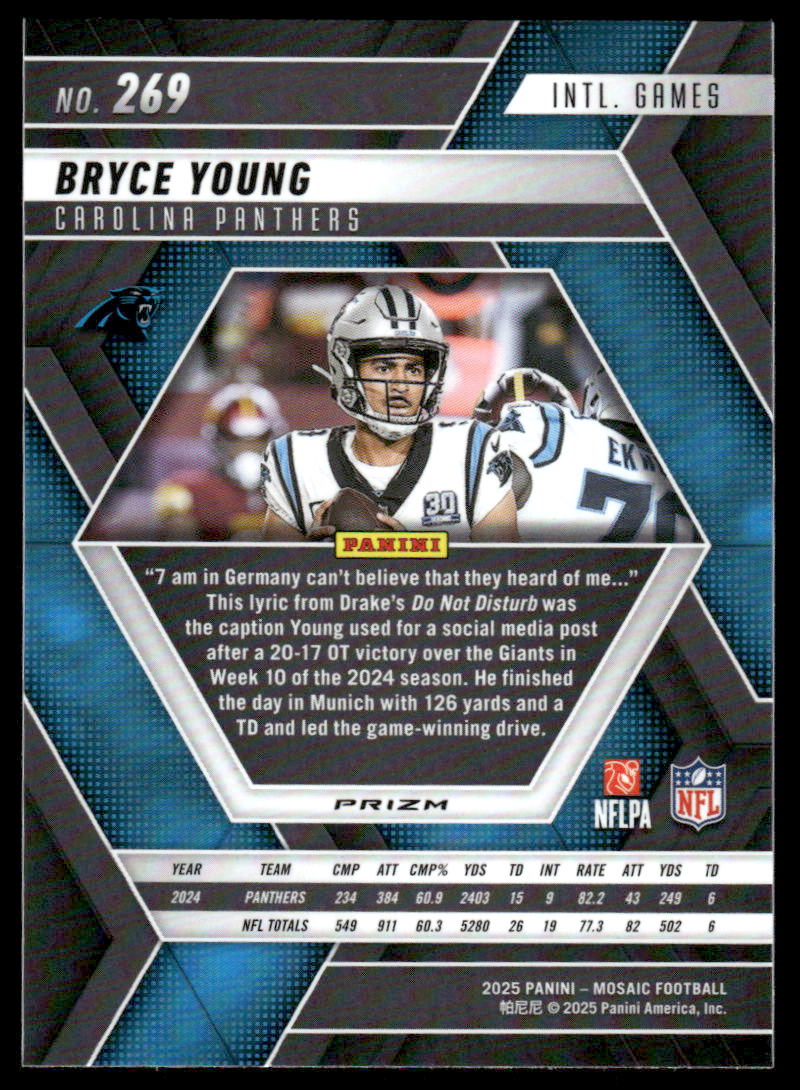 2025 Panini Mosaic #269 Bryce Young Mosaic Camo Red
