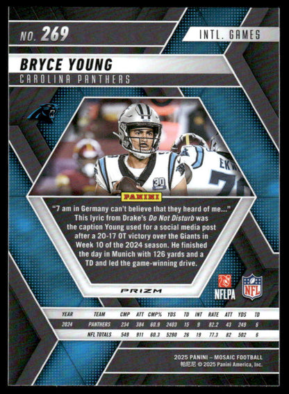 2025 Panini Mosaic #269 Bryce Young Mosaic Camo Red