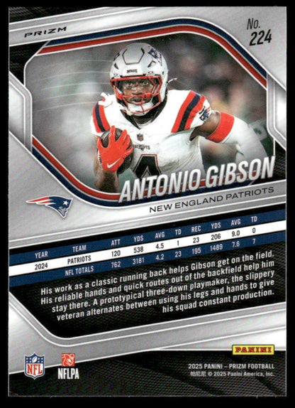 2025 Panini Prizm #224 Antonio Gibson White Disco