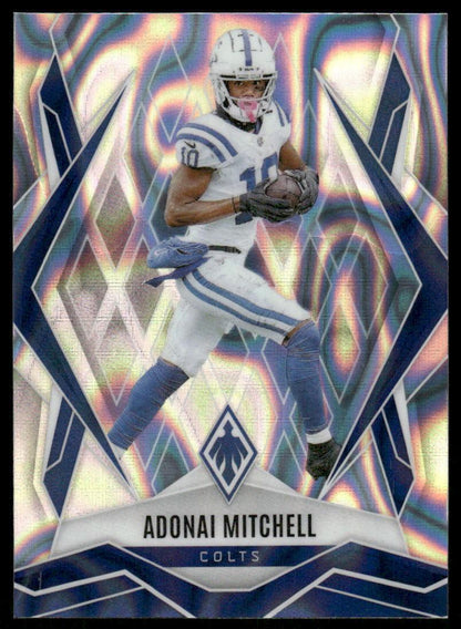 2025 Panini Phoenix #53 Adonai Mitchell Silver Lava Prizm