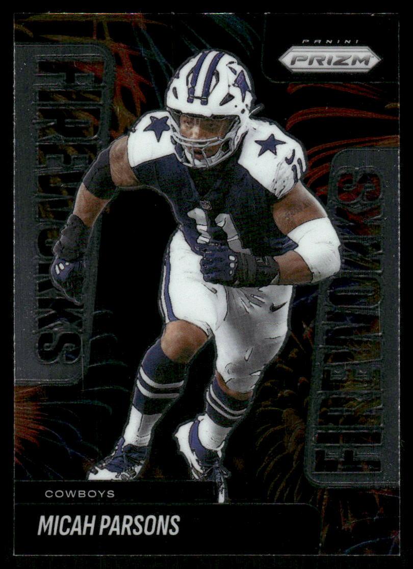 2025 Panini Prizm #18 Micah Parsons Fireworks