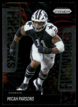 2025 Panini Prizm #18 Micah Parsons Fireworks
