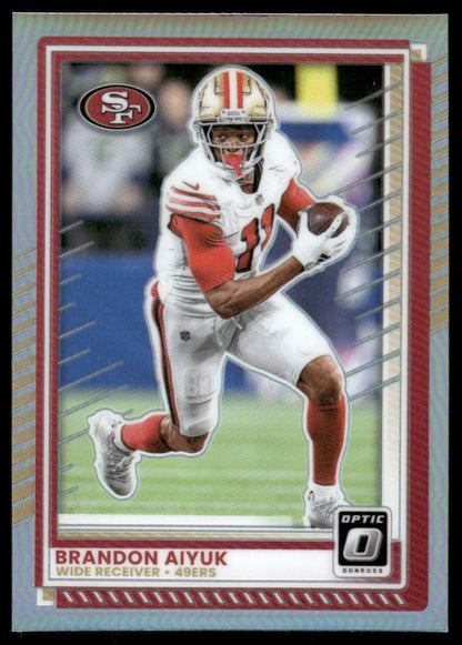 2025 Donruss Optic #168 Brandon Aiyuk Holo