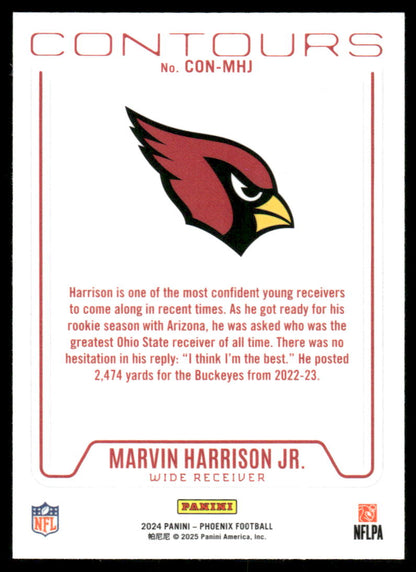 2024 Panini Phoenix #CON-MHJ Marvin Harrison Jr. Contours Lazer