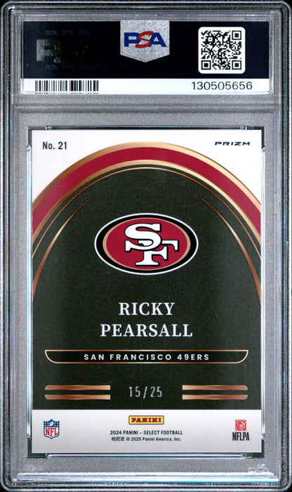 Ricky Pearsall 2024 Panini Select Future-Tie-Dye Prizm PSA 10 - /25