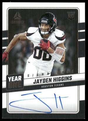 2025 Panini Luminance #YOS-JHS Jayden Higgins Year One Signatures RPS