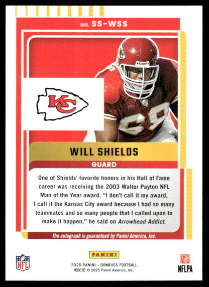 2025 Donruss #SS-WSS Will Shields Signature Series