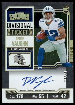 2023 Panini Contenders #108b Deuce Vaughn