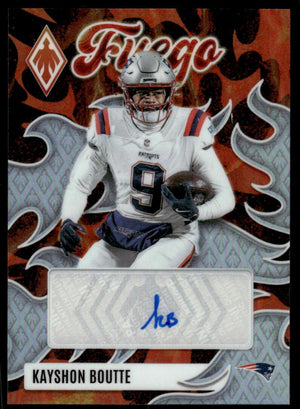 2025 Panini Phoenix #FUS-KBE Kayshon Boutte Fuego Signatures