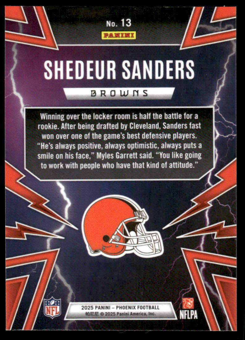 2025 Panini Phoenix #13 Shedeur Sanders Thunderbirds