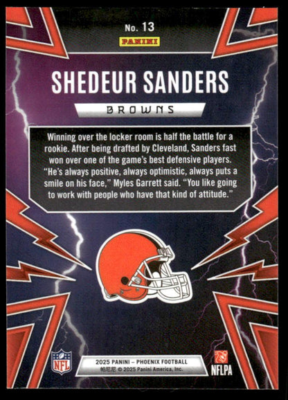 2025 Panini Phoenix #13 Shedeur Sanders Thunderbirds
