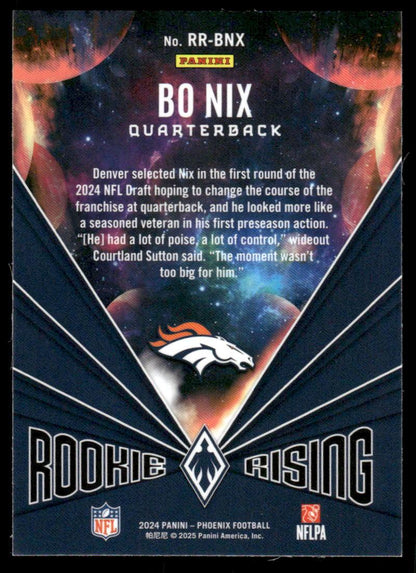 2024 Panini Phoenix #RR-BNX Bo Nix Rookie Rising Stars