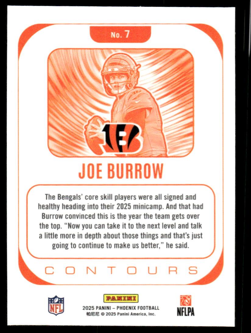2025 Panini Phoenix #7 Joe Burrow Contours