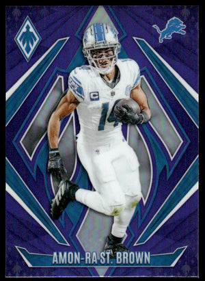 2024 Panini Phoenix #8 Amon-Ra St. Brown Purple Lazer