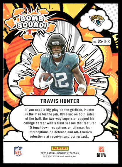 2025 Donruss #BS-THR Travis Hunter Bomb Squad