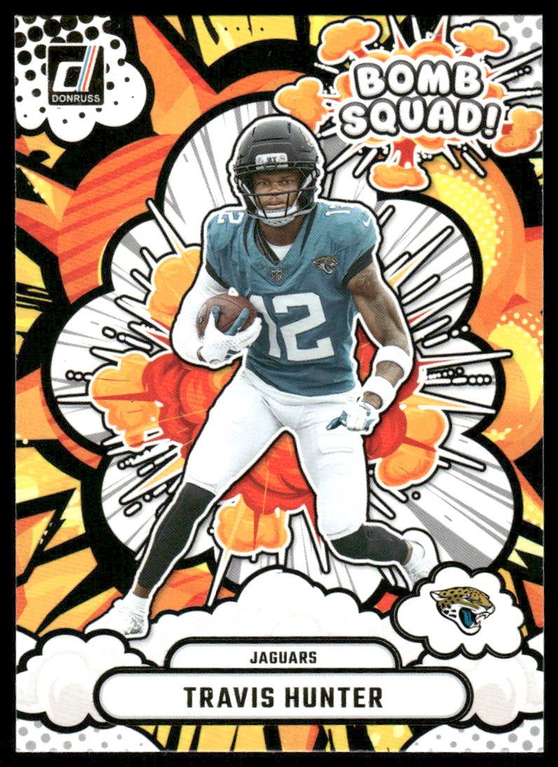 2025 Donruss #BS-THR Travis Hunter Bomb Squad