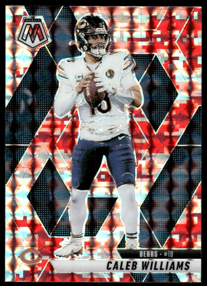 2025 Panini Mosaic #22 Caleb Williams Mosaic Camo Red