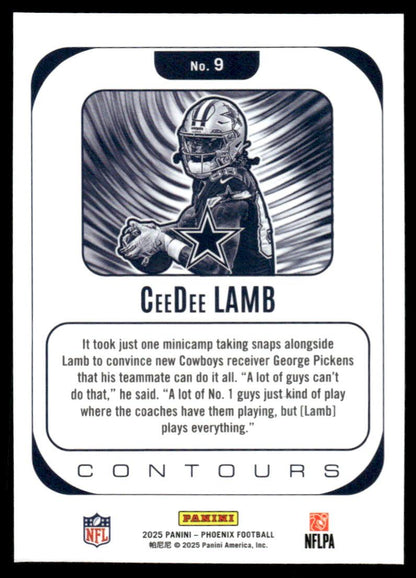 2025 Panini Phoenix #9 CeeDee Lamb Contours