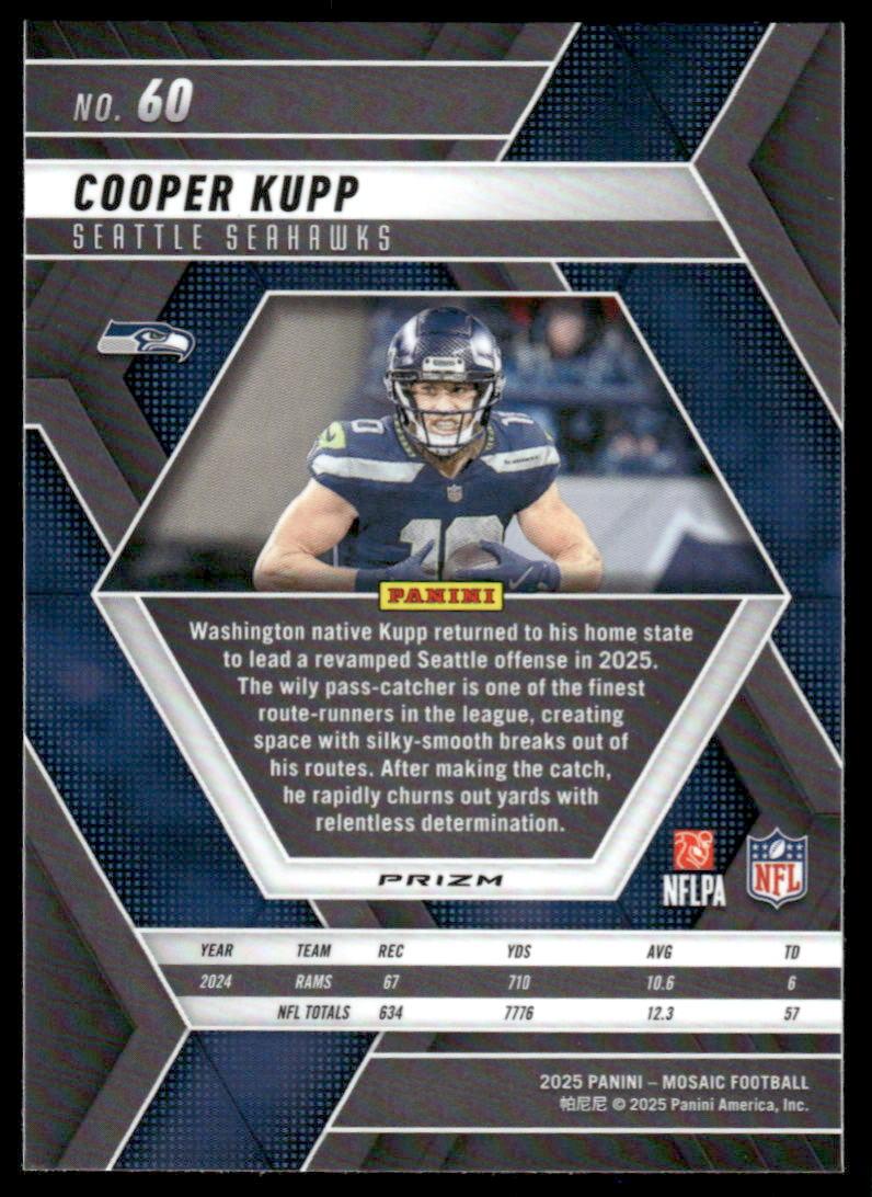 2025 Panini Mosaic #60 Cooper Kupp Mosaic Reactive Yellow