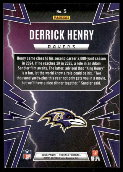 2025 Panini Phoenix #5 Derrick Henry Thunderbirds