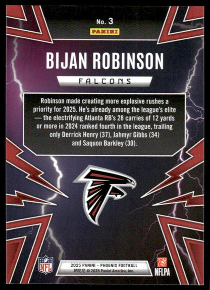 2025 Panini Phoenix #3 Bijan Robinson Thunderbirds