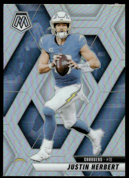 2025 Panini Mosaic #80 Justin Herbert Silver