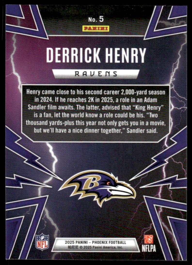 2025 Panini Phoenix #5 Derrick Henry Thunderbirds